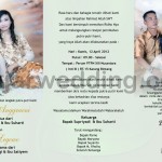 Desain Undangan Pernikahan Cetak Anggrek Hitam UO-SC007